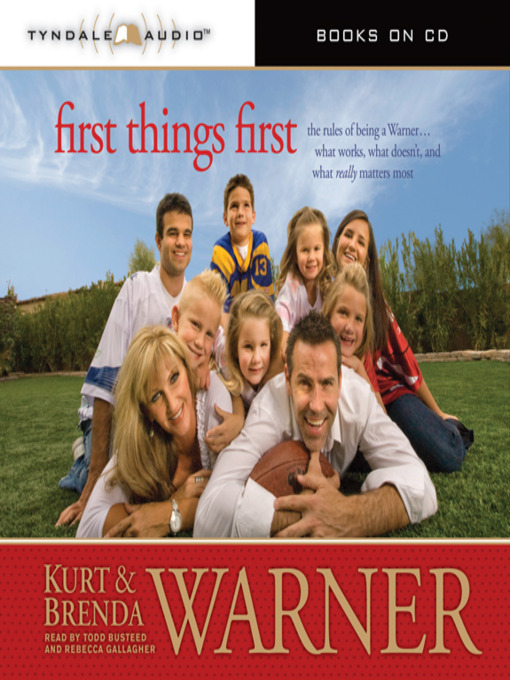 Title details for First Things First by Kurt Warner - Wait list